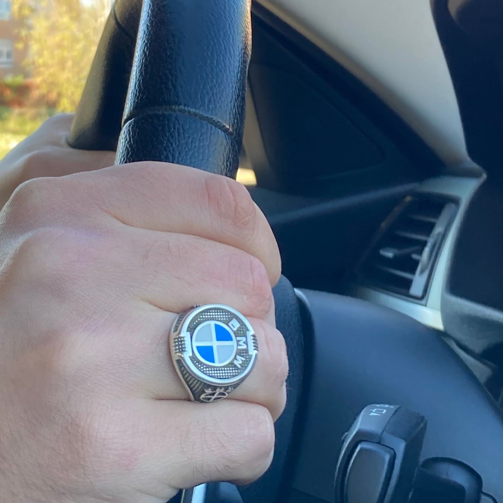 Chevalière Argent Sport BMW Pour Lui Pour Elle  | Élégance et Performance Silverixshops