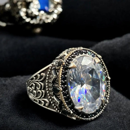 Chevalière Argent Luxe Zircon – Élégance et Raffinement silverixshops