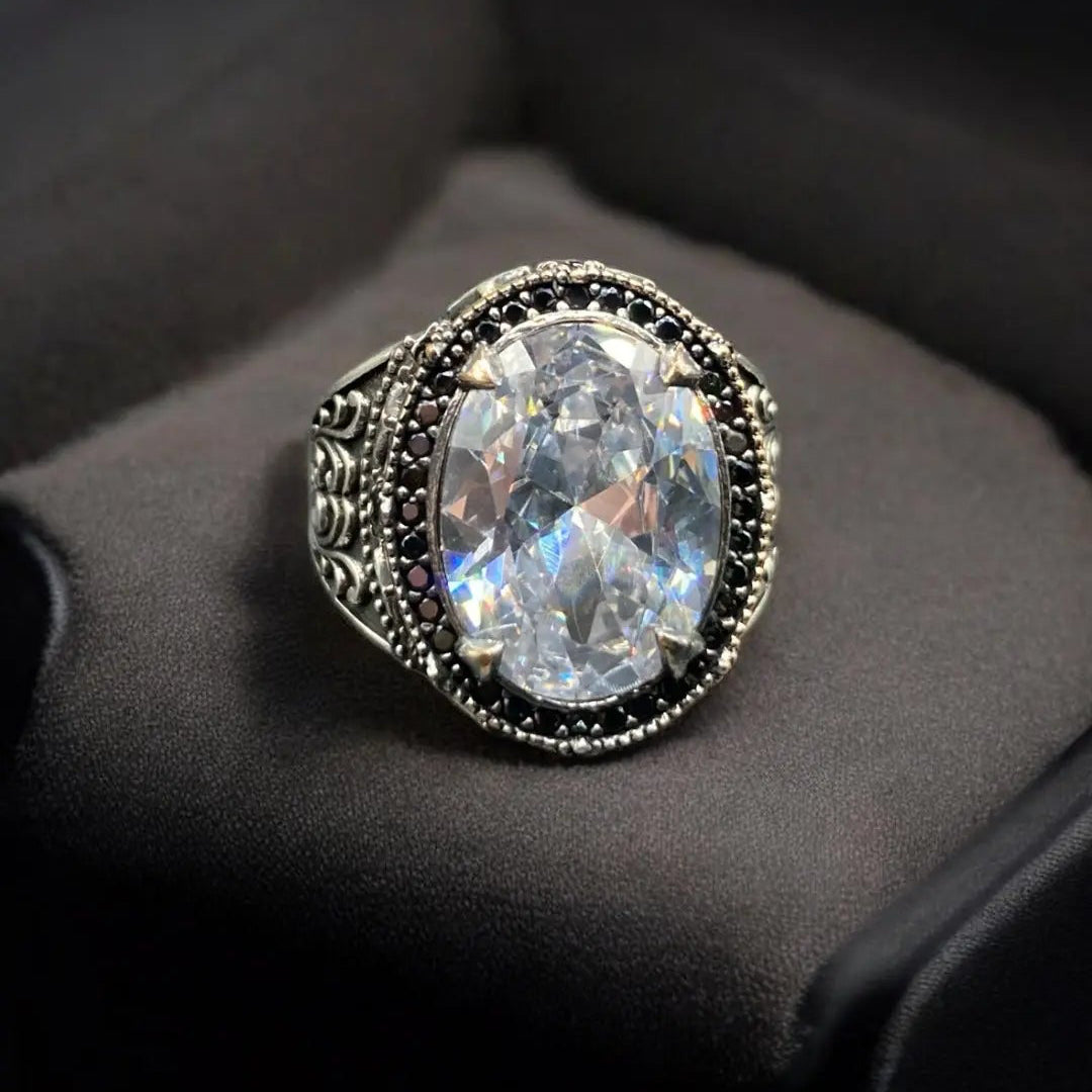 Chevalière Argent Luxe Zircon – Élégance et Raffinement silverixshops
