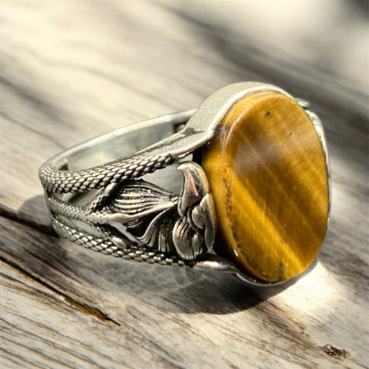 Chevalière Argent Aigle Onyx – Élégance et Puissance silverixshops
