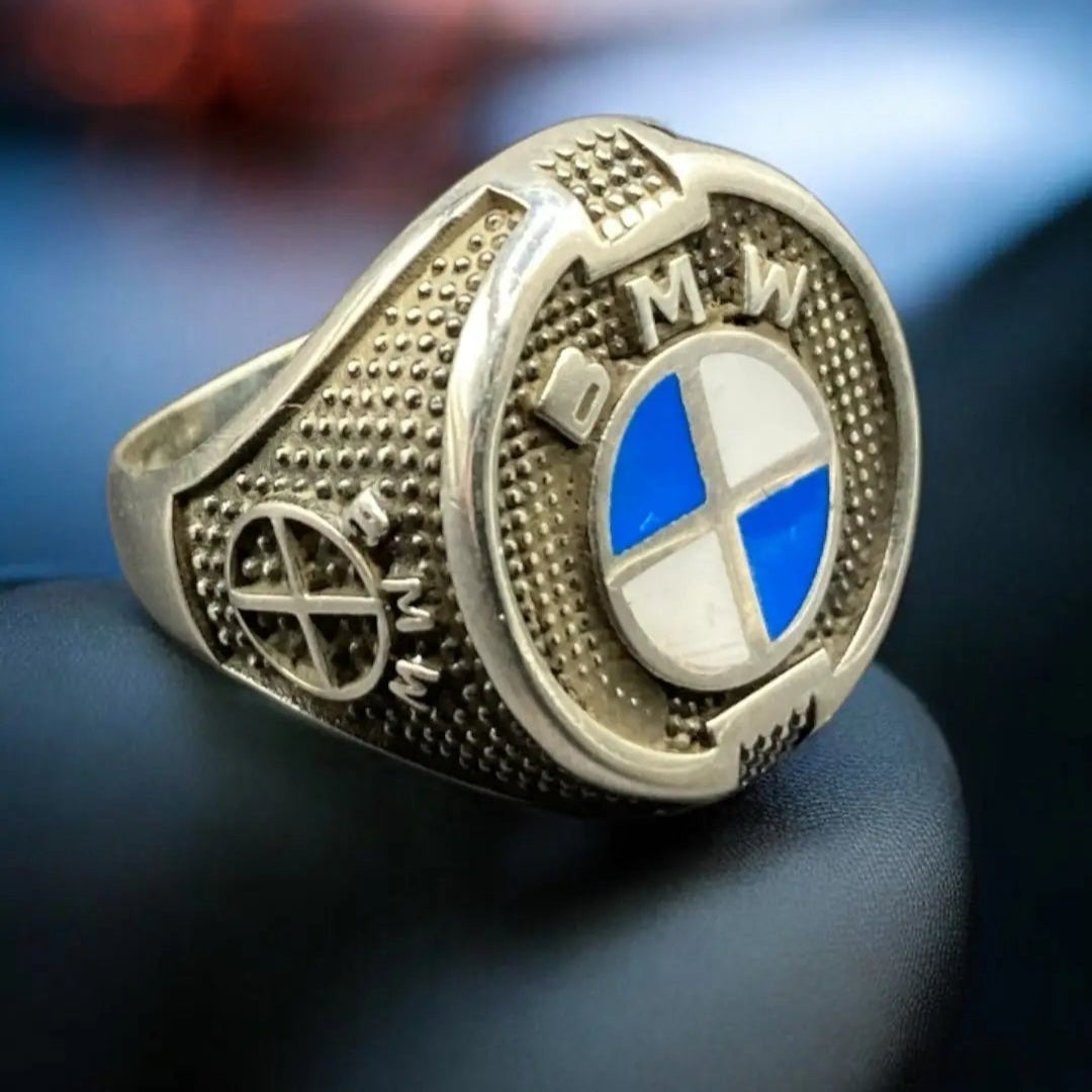 Chevalière Argent Sport BMW Homme | Élégance et Performance silverixshops