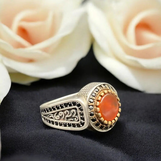 Chevalière Argent Onyx Zircon - Élégance silverixshops